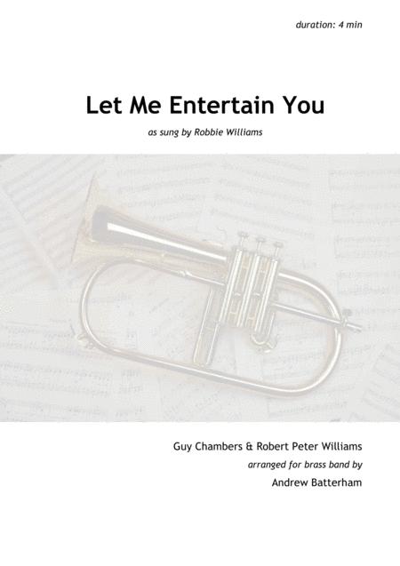 Let Me Entertain You Brass Band Full Score Only Sheet Music