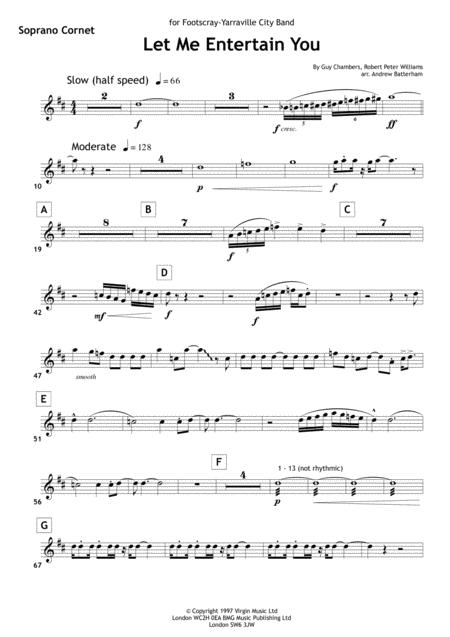 Let Me Entertain You Brass Band Parts Only Sheet Music