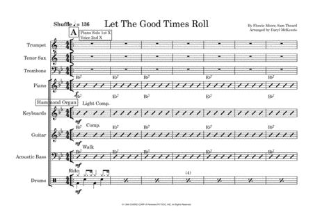 Free Sheet Music Let The Good Times Roll Vocal With Small Band 3 Horns Key Of Bb