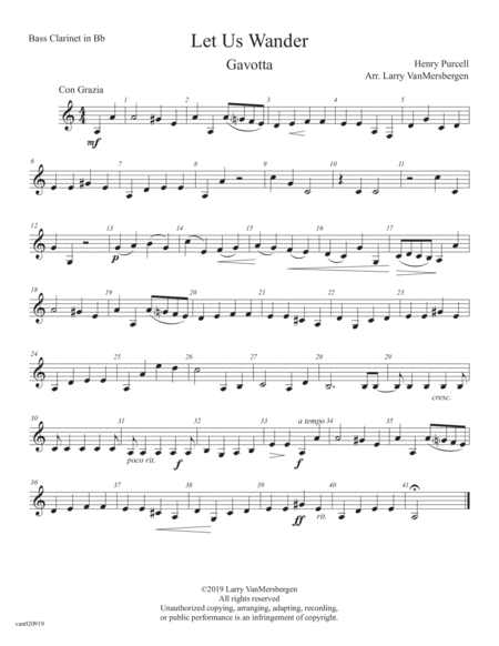 Free Sheet Music Let Us Wander Gavotta Set Of Parts