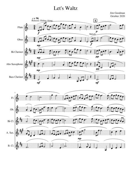 Free Sheet Music Let Waltz