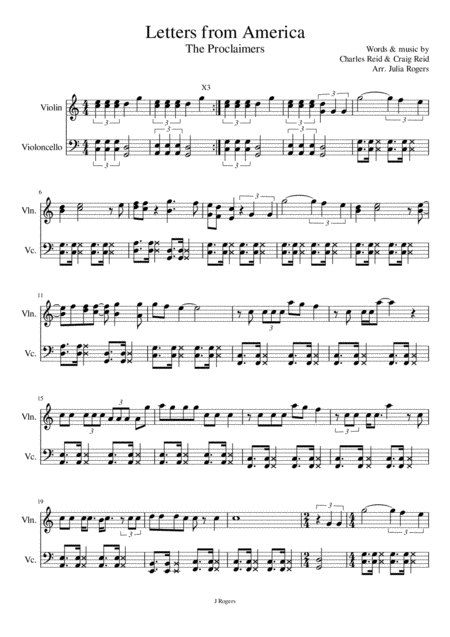 Letters From America Sheet Music