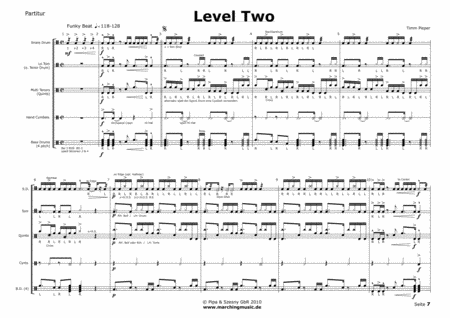 Free Sheet Music Level Two Drumline Feature