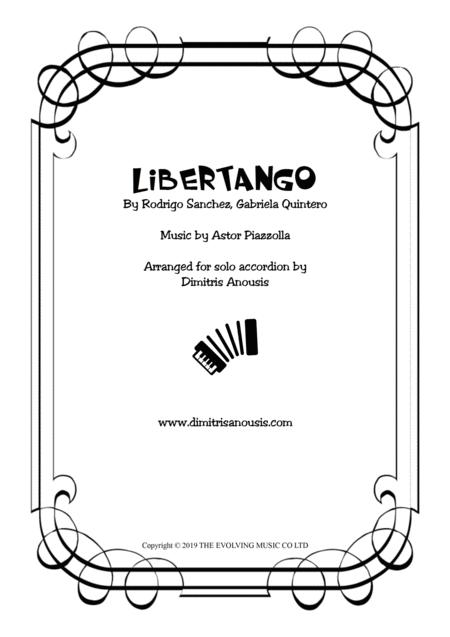 Free Sheet Music Libertango Amazing Arrangement For Solo Accordion