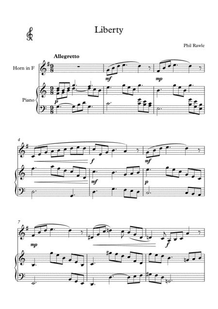 Liberty French Horn And Piano Sheet Music