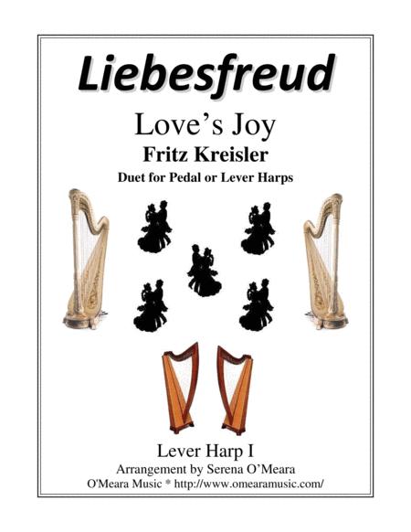 Free Sheet Music Liebesfreud Loves Joy Lever Harp I