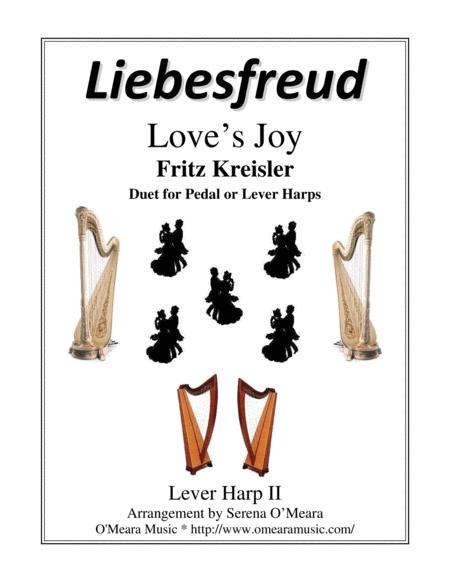 Free Sheet Music Liebesfreud Loves Joy Lever Harp Ii