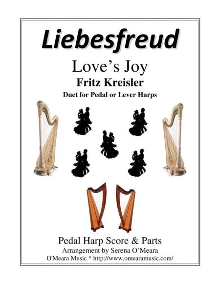 Liebesfreud Loves Joy Pedal Harp Score Parts Sheet Music