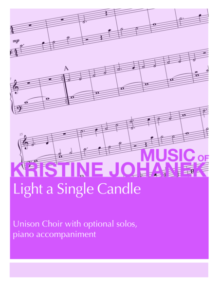 Light A Single Candle Sheet Music