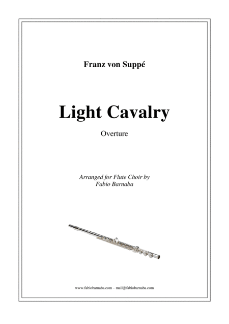 Light Cavalry Overture For Flute Choir Sheet Music