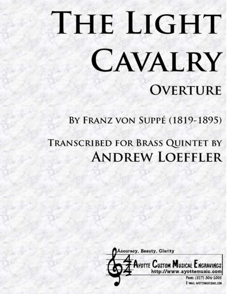 Free Sheet Music Light Cavalry Overture Transcribed For Brass Quintet