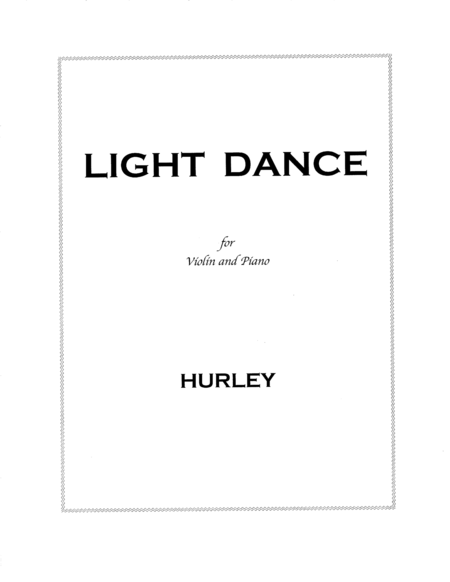 Free Sheet Music Light Dance