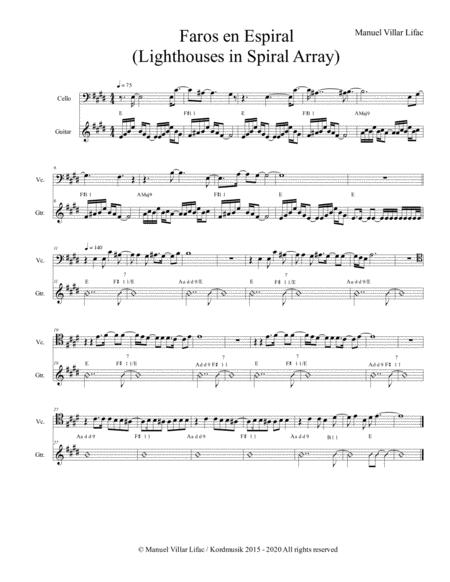 Free Sheet Music Lighthouses In Spiral Array Faros En Espiral