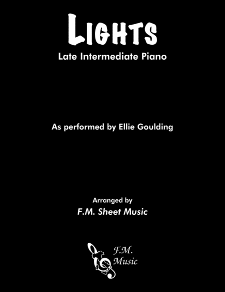 Lights Late Intermediate Piano Sheet Music