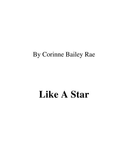 Free Sheet Music Like A Star Lead Sheet By Corinne Bailey Rae