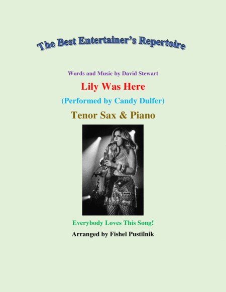 Lily Was Here For Tenor Sax And Piano Video Sheet Music