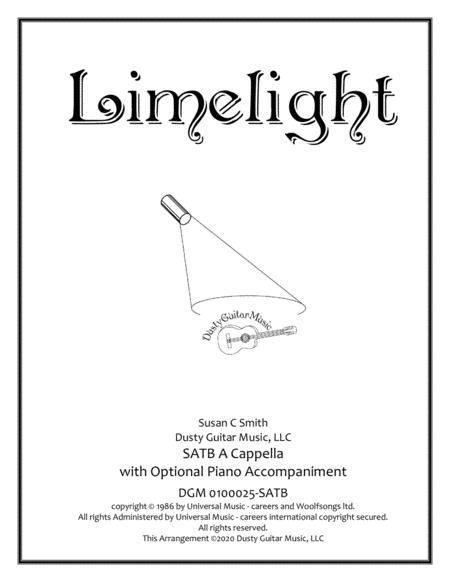 Free Sheet Music Limelight For Satb