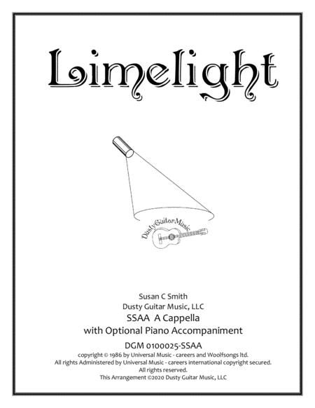 Free Sheet Music Limelight For Ssaa