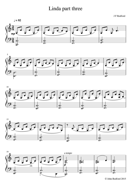 Linda Part 3 Sheet Music