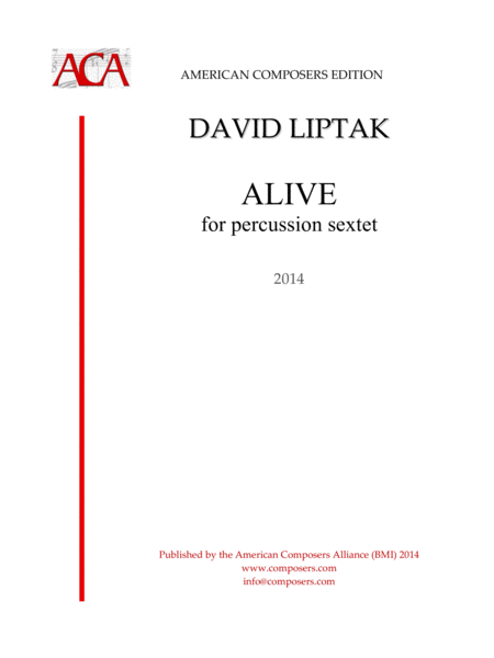 Free Sheet Music Liptak Alive