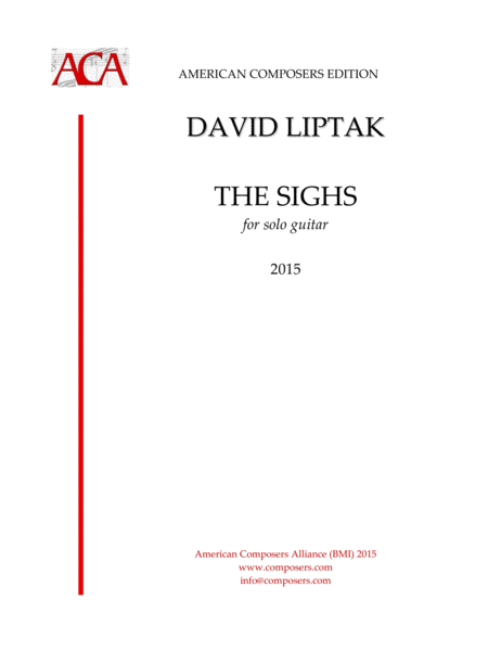 Free Sheet Music Liptak The Sighs