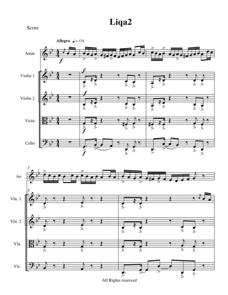 Free Sheet Music Liqaa The Tryst