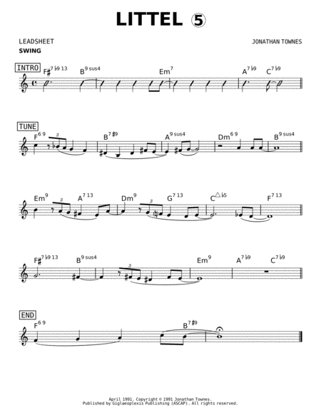 Free Sheet Music Littel