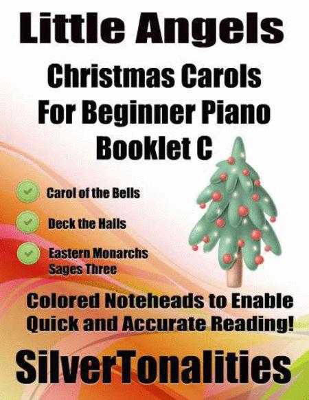 Free Sheet Music Little Angels Christmas Carols For Beginner Piano Booklet C