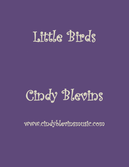 Little Birds An Original Solo For Lap Harp From My Book Lap Harp Compendium Sheet Music