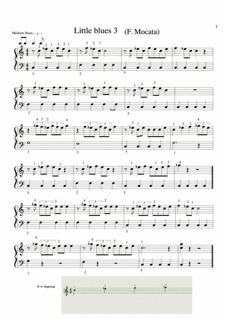 Free Sheet Music Little Blues 3