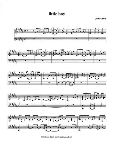 Little Boy Sheet Music