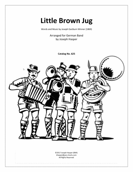 Little Brown Jug For German Band Sheet Music