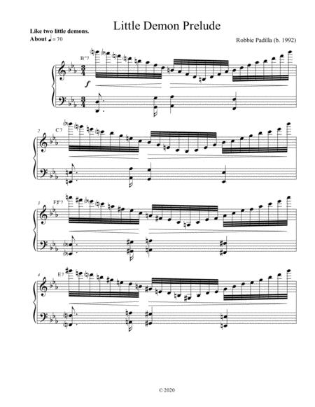 Free Sheet Music Little Demon Prelude