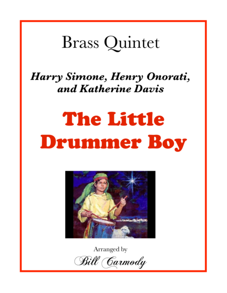 Free Sheet Music Little Drummer Boy Carol Of The Drum