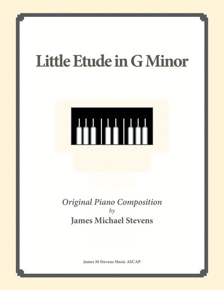 Free Sheet Music Little Etude In G Minor