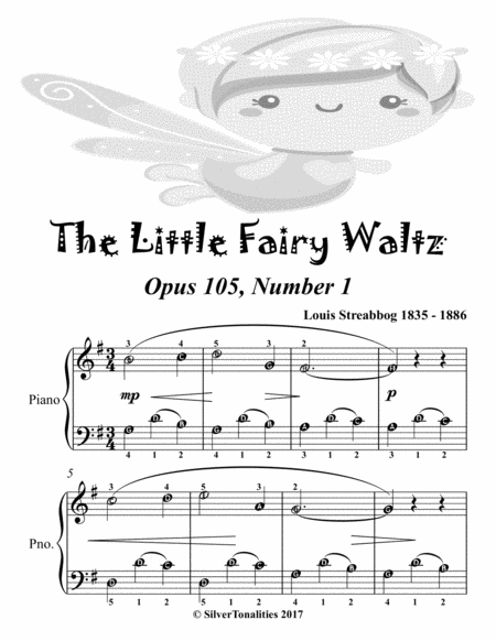 Little Fairy Waltz Opus 105 Number 1 Easiest Piano Sheet Music Sheet Music