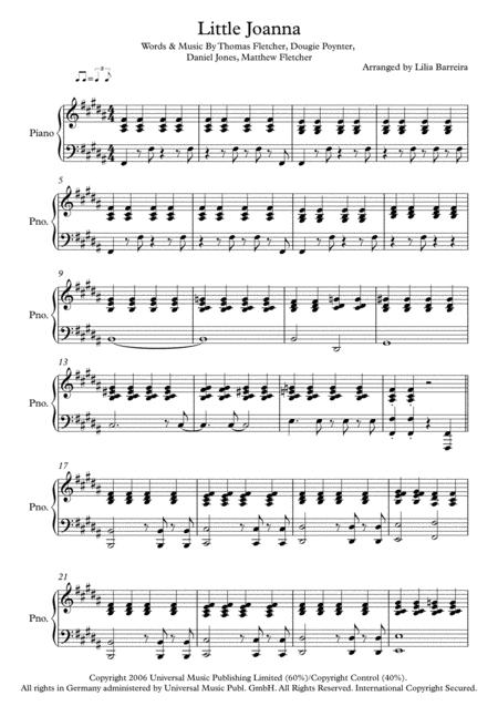 Little Joanna Mcfly Sheet Music