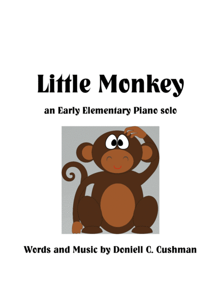 Free Sheet Music Little Monkey