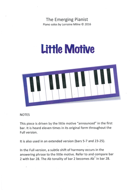 Little Motive Sheet Music