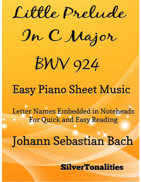 Free Sheet Music Little Prelude In C Major Bwv 924 Beginner Piano Sheet Music