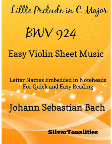 Free Sheet Music Little Prelude In C Major Bwv 924 Easy Violin Sheet Music