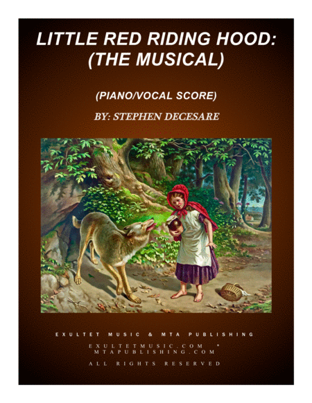 Little Red Riding Hood The Musical Piano Vocal Score Sheet Music