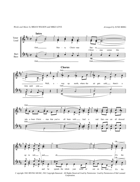 Little Saint Nick For Womens Chorus Sheet Music