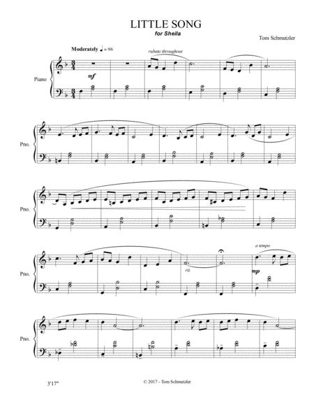 Free Sheet Music Little Song