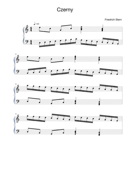 Free Sheet Music Little Study In C Major