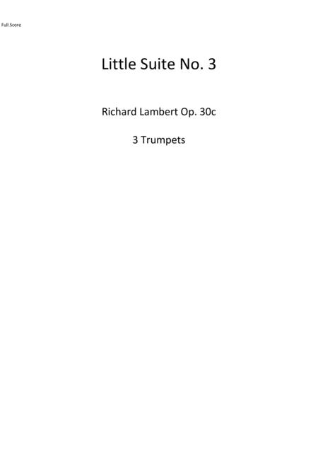 Little Suite No 3 Sheet Music