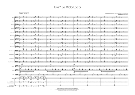 Livin La Vida Loca Vocal And Big Band Sheet Music