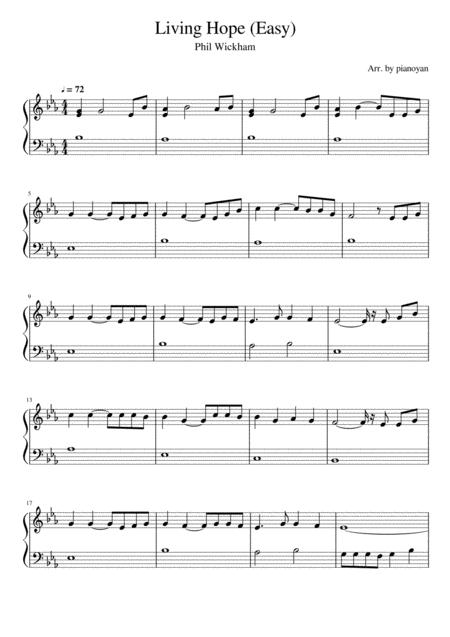 Living Hope Easy Piano Solo Sheet Music