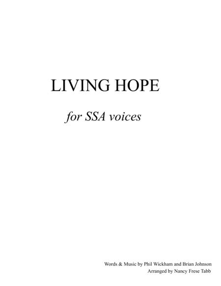 Free Sheet Music Living Hope Ssa