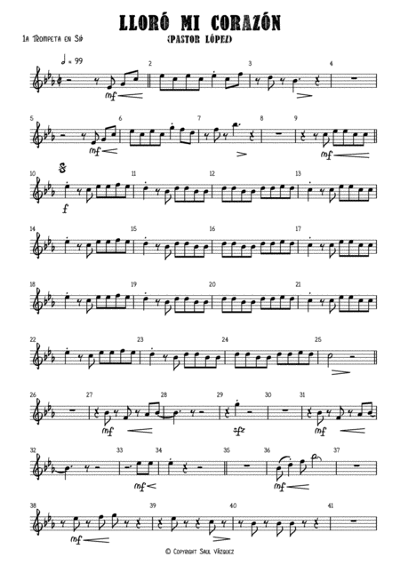 Free Sheet Music Llor Mi Corazn